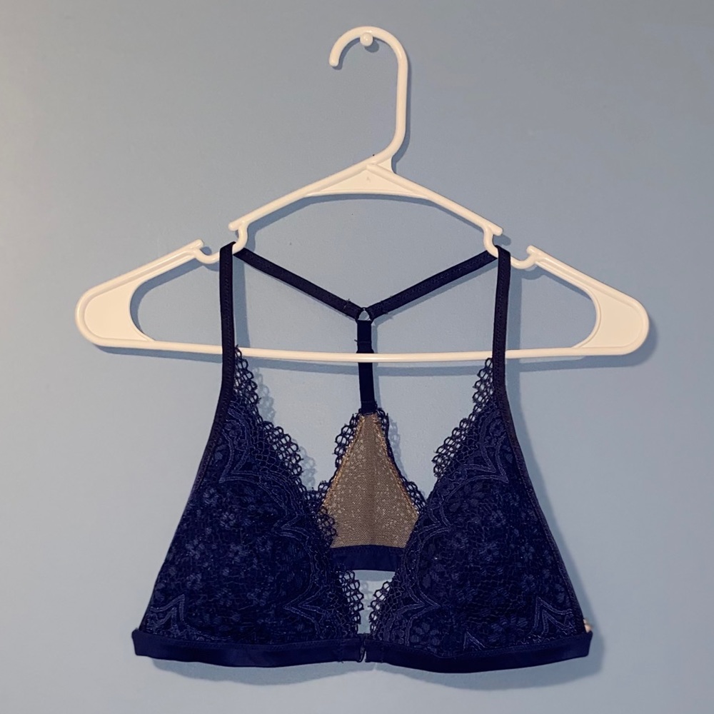 Navy Blue laced bralette from Victoria’s Secret